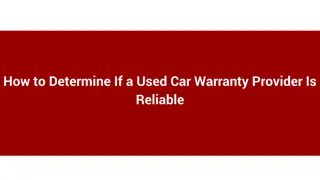 How to Determine If a Used Car Warranty Provider Is Reliable