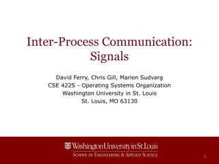 Inter-Process Communication Signals in Operating Systems