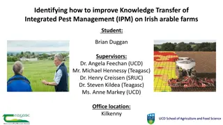 Enhancing Knowledge Transfer for Integrated Pest Management in Irish Arable Farming