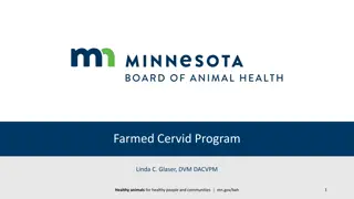 Farmed Cervid Program Overview and Regulations