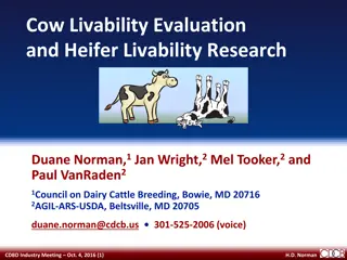 Advances in Cow Livability Research