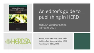 Insights into Publishing in HERD: Webinar Series Summary