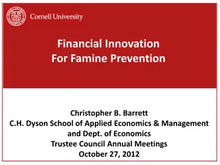 Financial Innovation for Famine Prevention in East Africa