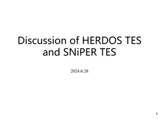 Overview of HERDOS TES and SNiPER TES