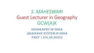 Rivers and Drainage Systems of India: A Geographical Overview