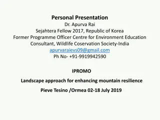 Enhancing Mountain Resilience Through Landscape Approach