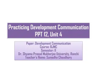 Development Communication Partnerships: A Collaborative Approach for Impact