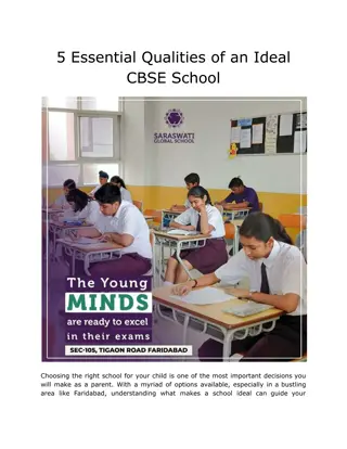 5 Essential Qualities of an Ideal CBSE School