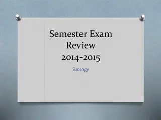 Biology Semester Exam Review 2014-2015 Questions