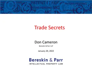 Trade Secrets and Confidential Information Laws