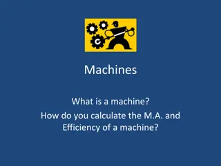 Machines: Calculating Mechanical Advantage and Efficiency