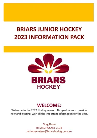 Briars Junior Hockey 2023 Season Information Pack