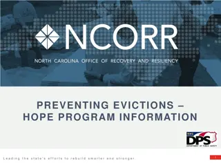 Housing Opportunities and Prevention of Eviction (HOPE) Program Information