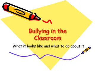 Addressing Bullying in the Classroom