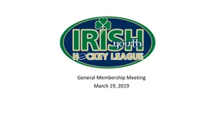 Irish Youth Hockey League Meeting and Team Reports