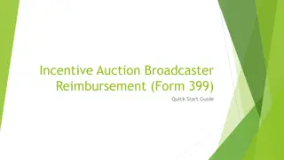 Incentive Auction Broadcaster Reimbursement Form 399 Guide