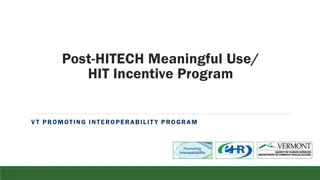 Vermont Promoting Interoperability Program Overview