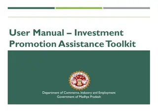 Investment Promotion Assistance Toolkit for Industries in Madhya Pradesh