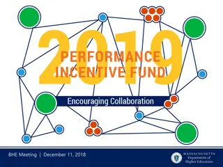 Performance Incentive Fund Overview: Encouraging Collaboration & Innovation in Higher Education