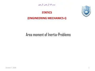 Moment of Inertia Calculations in Engineering Mechanics - Problems and Solutions