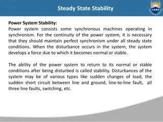 Power System Stability: Synchronous Machines and Dynamics