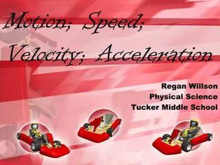 Motion, Speed, Velocity, and Acceleration in Physical Science