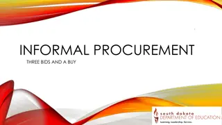 Informal Procurement Process and Small Purchase Guidelines