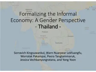 Formalizing the Informal Economy: A Gender Perspective in Thailand