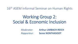 Enhancing Social and Economic Inclusion through Human Rights Perspectives