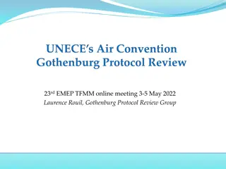 23rd EMEP TFMM Online Meeting - Gothenburg Protocol Review Group