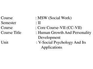 Exploring Collective Behavior and Psychological Assessments in Human Growth and Personality Development