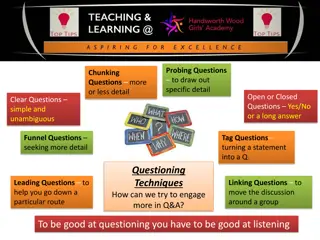 Effective Questioning Techniques for Engaging Discussions