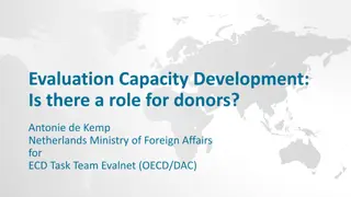 Evaluation Capacity Development: Role of Donors in Supporting ECD Initiatives