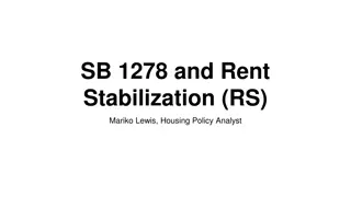 Overview of Rent Stabilization in Housing Policy