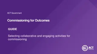 Guide to Collaborative and Engaging Activities for Commissioning