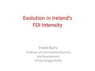 Evolution of FDI Intensity in Ireland from Past to Present