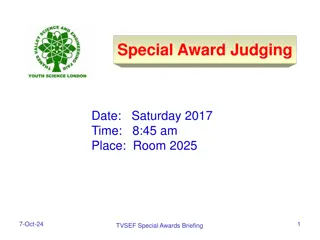 TVSEF Special Award Judging Event Details