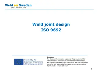 Weld Joint Design According to ISO 9692