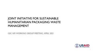 Joint Initiative for Sustainable Humanitarian Packaging Waste Management Meeting Summary