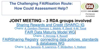 Enhancing FAIR Data Sharing and Credit Mechanisms in Scientific Communities