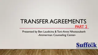 Transfer Agreements in Higher Education