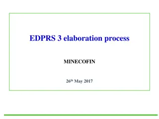 Progress and Elaboration Process of EDPRS 3 in MINECOFIN (May 2017)