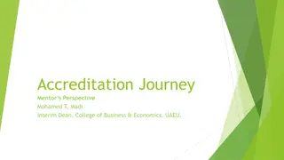 Mentor's Perspective in Accreditation Journey