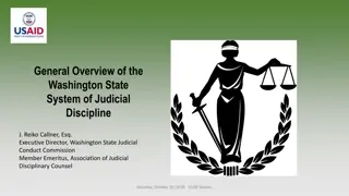 Overview of Washington State Judicial Discipline System