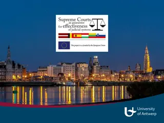 Role of Supreme Courts in Ensuring Effective Judicial Systems in the European Union