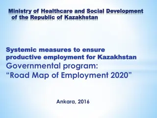 Labor Market Development and Employment Promotion in Kazakhstan