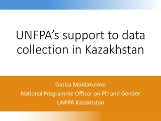 UNFPA's Support to Data Collection in Kazakhstan