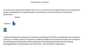 Comprehensive Investment Contract for Project Implementation with Investor Preferences