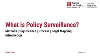 Policy Surveillance and Legal Mapping in Public Health Law Practice