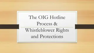 Understanding the OIG Hotline Process & Whistleblower Rights